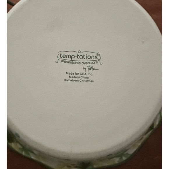 Set of 2 Temp-Tations HOMETOWN CHRISTMAS HOLLY 9" & 11” ROUND BAKER W/RACKS NEW - Picture 4 of 9